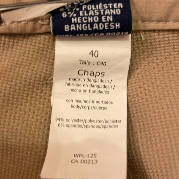 Chaps Golf 78 Men’s 40 Tan Stretch Shorts - Picture 7 of 8